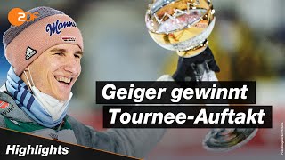 Die Highlights vom Auftaktspringen der Vierschanzentournee in Oberstdorf  Skispringen  ZDFsport [upl. by Zenger72]