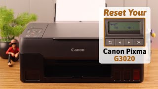 Canon Pixma Printer How to Hard Reset Factory Settings on G3020 [upl. by Norre]