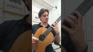 Guajiras De Lucias 210bpm fast scale using four fingers pacodelucia flamenco guitar [upl. by Anilos]