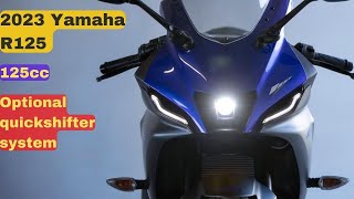 2023 Yamaha R125 Optional quickshifter system [upl. by Modnarb772]