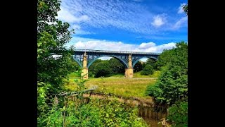 Tyne And Wear Metro crossing the Willington Dene Viaduct [upl. by Eicirtap]