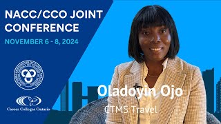 Oladoyin Ojo  CTMS Travel  NACC amp CCO Conference [upl. by Alael]