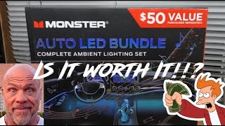 Monster Electronics  Car Interior LED Bundle  Review [upl. by Turro]