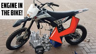 pitbike engine swap [upl. by Amadeo]