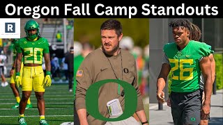 Oregon Football Fall Camp Standouts  Oregon Ducks Football 2024 [upl. by Llehsram45]