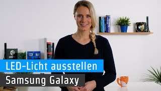 Samsung Galaxy LEDLicht ausstellen [upl. by Verras]