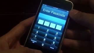 iPhone 3GS How to Remove  Reset Forgot Passcode [upl. by Eppie]