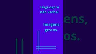 Linguagem verbal e não verbal linguaportuguesa [upl. by Raynard813]