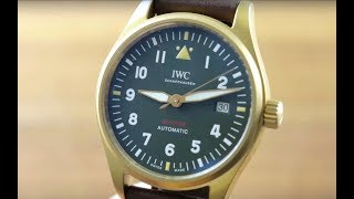 IWC Pilots Watch Spitfire Bronze 326802 IWC Watch Review [upl. by Okorih640]