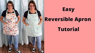 Thanksgiving Fall  Everyday Reversible Apron Tutorial apron sewingtutorial sewingproject [upl. by Abdul]