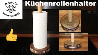 💧 Küchenrollen Halter Deluxe selber machen  Nussbaum und Kirsche [upl. by Ynnaj777]