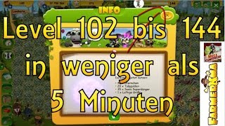 Farmerama  Level 102 bis 144 auf der Farm in weniger als 5 Minuten [upl. by Aizitel774]