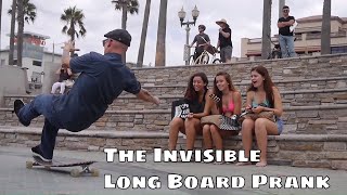 THE INVISIBLE LONGBOARD prank [upl. by Strephonn878]