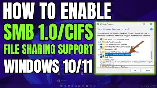 How to Enable SMB 10CIFS File Sharing Support on Windows 1011 [upl. by Fernande]