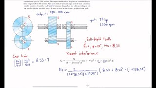 Ejercicio 1324 Shigley  Engranes  Engranaje Invertido Compuesto [upl. by Aw33]