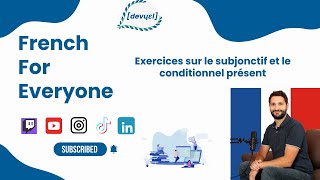 EXERCICES DE FRANÇAIS  subjonctif et conditionnel présent [upl. by Emorej]