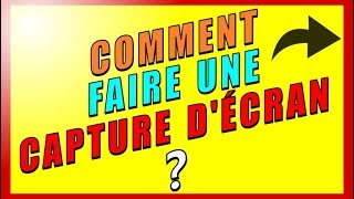 comment faire une capture décran [upl. by Anilehs]