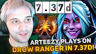 ARTEEZY plays on DROW RANGER CARRY in NEW PATCH 737 HIGH MMR [upl. by Stav]