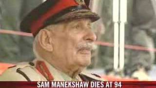 Field Marshal Manekshaw dies [upl. by Herminia]