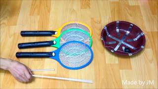 Ball Cyclotron made of three Electric Fly Swatters [upl. by Nishom203]