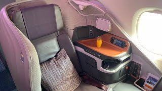 Singapore Airlines A380 Business Class  V1 Rotate Review [upl. by Eisej960]