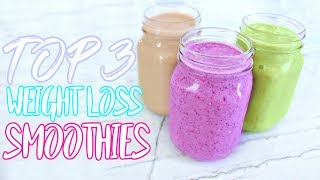 My Top 3 Weight Loss Smoothie Recipes   How I Lost Weight [upl. by Yrram]