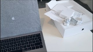 Unboxing MacBook Pro 2017 13 inch with no Touch Bar [upl. by Gnaw257]