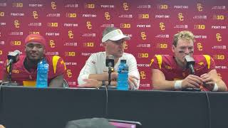 USC vs Wisconsin postgame press conference [upl. by Perloff179]