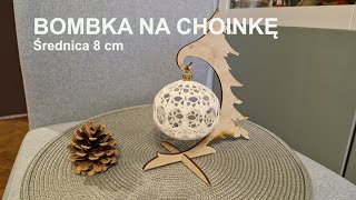 Bombka na choinkę Christmas tree bauble Adorno de árbol de Navidad Średnica 8 cm [upl. by Everson625]