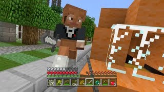 Minecraft Xbox  Neighborhood Hunger Games [upl. by Arramat758]