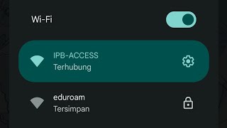 Menghubungkan IPBACCESS amp eduroam di Android 12 [upl. by Inava259]