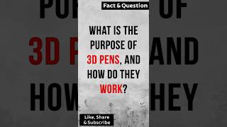 What is the purpose of 3D pens and how do they work 3dpen [upl. by Nogras]