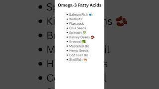 🐠 Omega3 Fatty Acids Foods 🫶🏼 [upl. by Heddie]