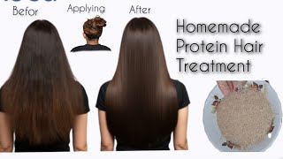 HAIR PROTEIN TREATMENT AT HOMEHomemade Protein Hair TreatmentHair Care Mask hairprotectionhair [upl. by Ilac130]