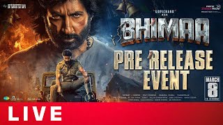 Bhimaa Pre Release Event LIVE  Gopi Chand  Malvika Sharma  Harsha  Shreyas Media [upl. by Hgiel732]