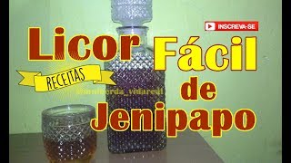 Receita Licor de Jenipapo  Fácil [upl. by Adolphus]