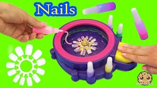 Fail  Make Your Own Custom Nails with Glitter Nail Swirl Art Kit Maker  Cookieswirlc Video [upl. by Eecyal]