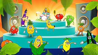 Happy Veggies amp Fruits Song Sing amp Learn With Kids  Nursery Rhyme  Kids Song Channel [upl. by Loella]