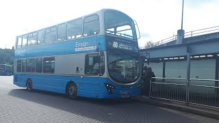 Fast  EnsignBus Route x80  Volvo B5LH Wright Eclipse Gemini II  EU62BSY 502 [upl. by Nnyluqcaj]