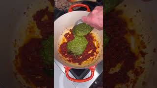 Pesto Pasta Alla Vodka…it works and it’s easy pasta food weeknightdinners dinner cooking [upl. by Disharoon]