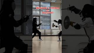 Sidesword amp bucker vs longsword フェンシング fencing historicalfencing [upl. by Keenan]