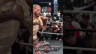 CALEB PLANT TRAINING FOR DAVID BENAVIDEZ LIKE A SAVAGE [upl. by Gazzo]