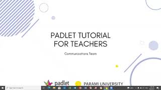 Padlet Tutorial for Teachers [upl. by Atis]