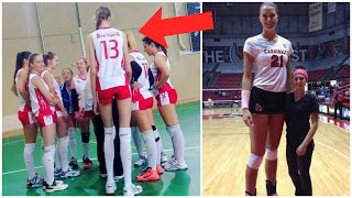 4 Tallest Teenagers in Volleyball History [upl. by Airam]