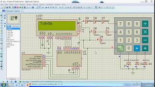 Calculator using microcontrolleravi [upl. by Holms]