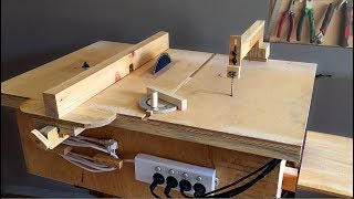 Homemade 4 in 1 Workshop table saw router table disc sander jigsaw table 4 in 1Çalışma İstasyonu [upl. by Lal]