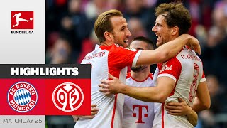 Bayern crushes Mainz 05  FC Bayern München  1 FSV Mainz 05 81  Highlights  MD 25 – BL 2324 [upl. by Aleehs]