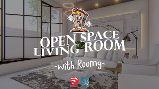 5x4 m Open Space Living Room Design [upl. by Eerrehc]