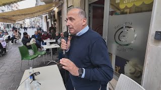 Uscita pubblica del candidato a sindaco Ilario Cocciola Bocciato i parcheggi Blu [upl. by Annoet]