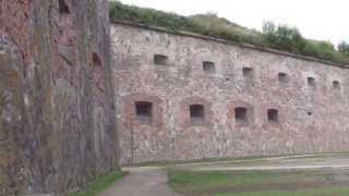 Ehrenbreitstein Fort Koblenz cable car views amp lift down Germany  24th August 2014 [upl. by Tamer]